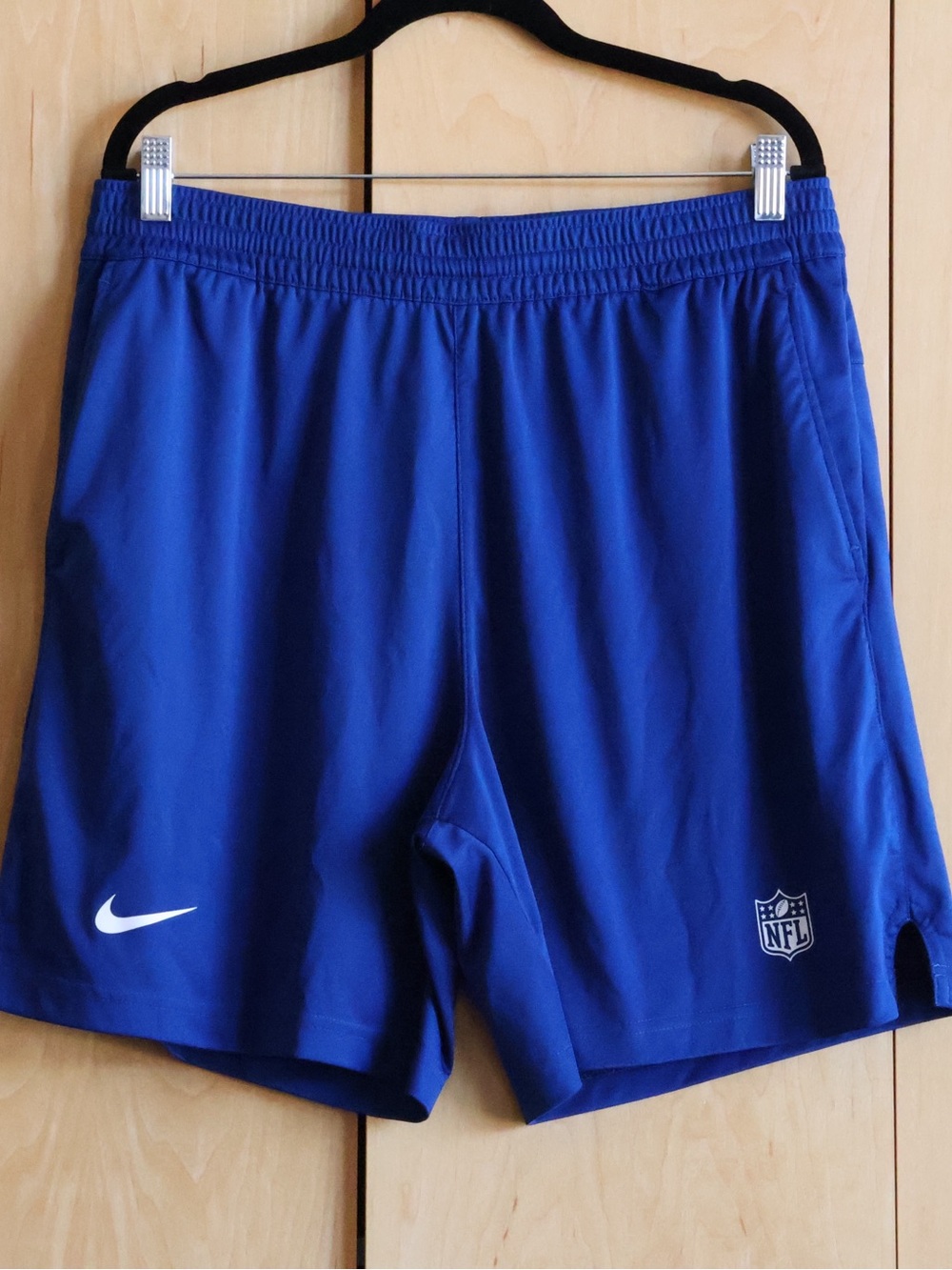 NIKE NFL Collab Men’s Dri-FIT Athletic Shorts Royal Blue Size Large